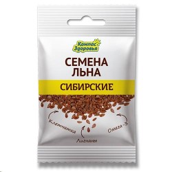 Льна семена, Компас здоровья 40 г Сибирские