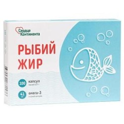 Рыбий жир Сердце континента 100 шт. капс.