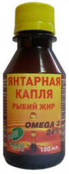 Рыбий жир Янтарная капля омега-3 100 мл