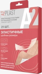 Пастырь A2Plast Эластичный удобные размеры на тканевой основе 21 шт.