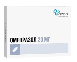 Омепразол капс. кишечнораств. 20 мг 60 шт.